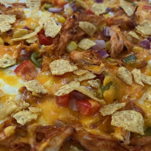 chicken nacho pizza