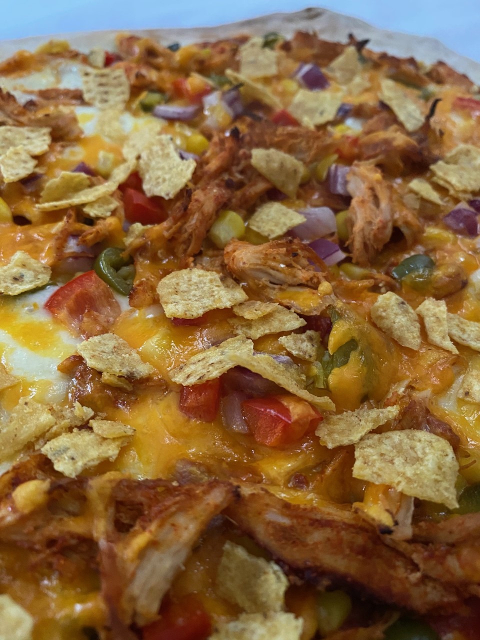 chicken nacho pizza