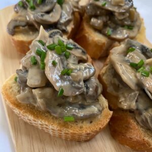 mushroom bruschetta