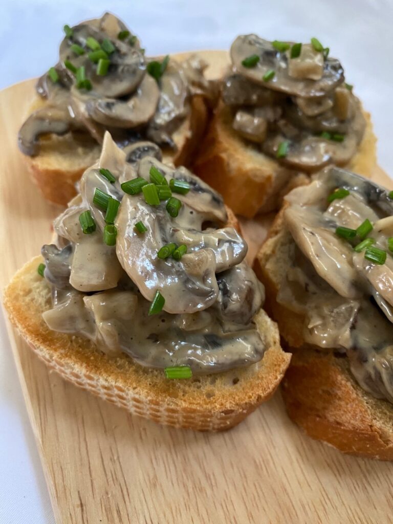 mushroom bruschetta