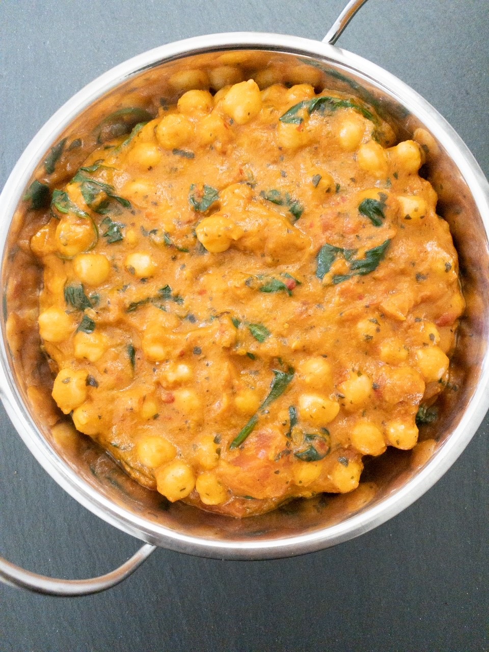 chickpea and spinach curry