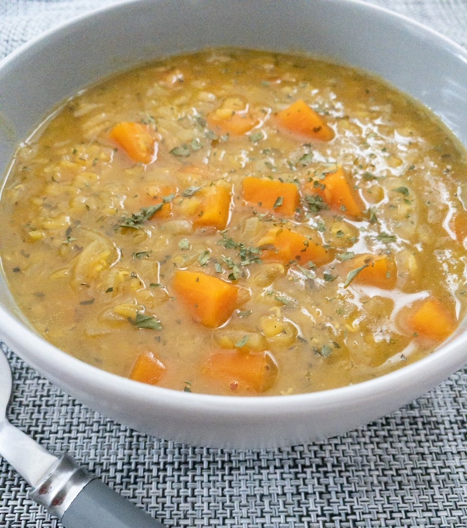 carrot and red lentil soup