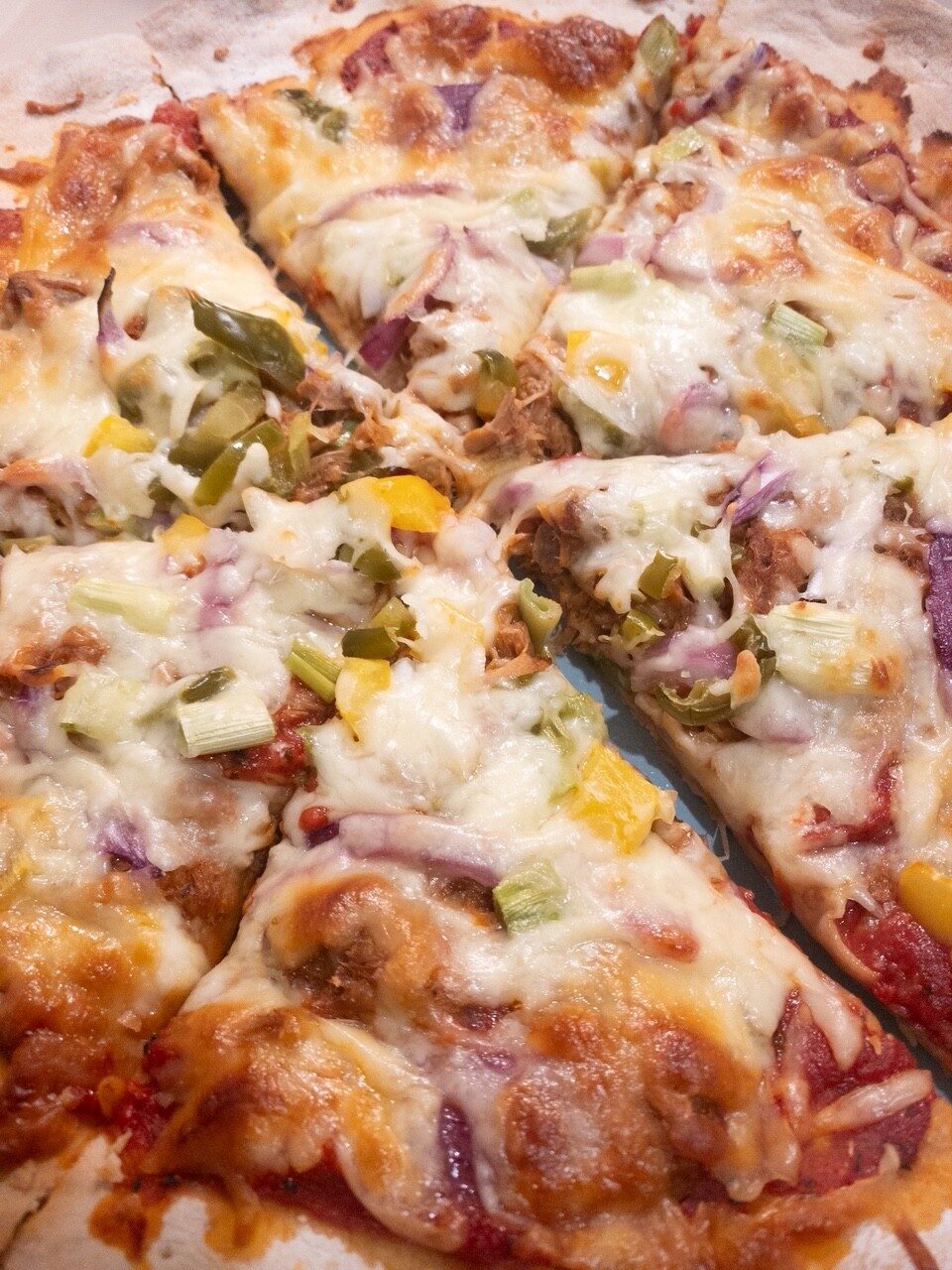 pulled pork pizza