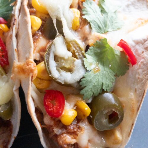 BBQ chicken tacos