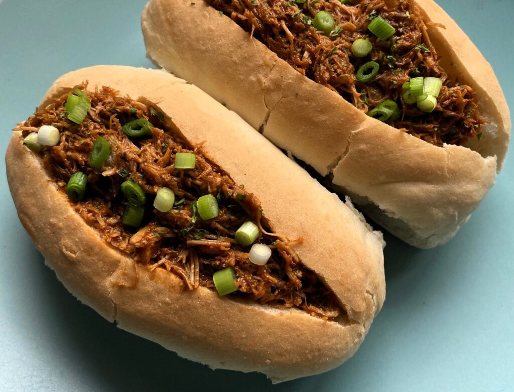 pulled pork hotdogs