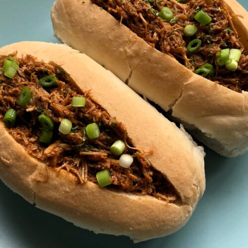 pulled pork hotdogs