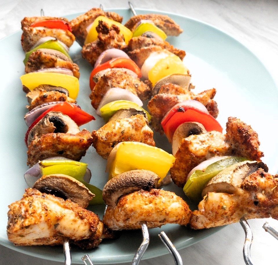 Mexican chicken skewers