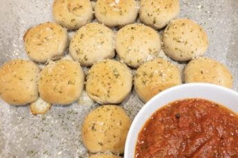 Christmas tree dough balls