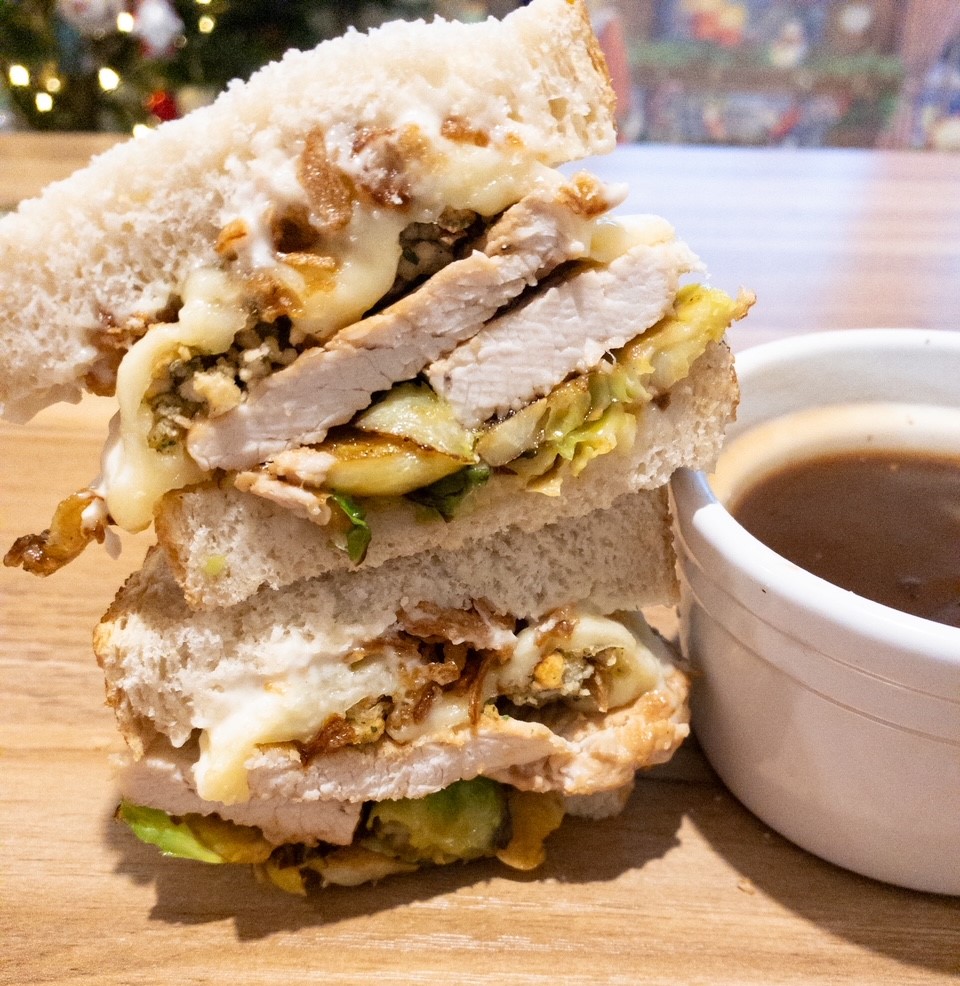 Christmas turkey sandwich