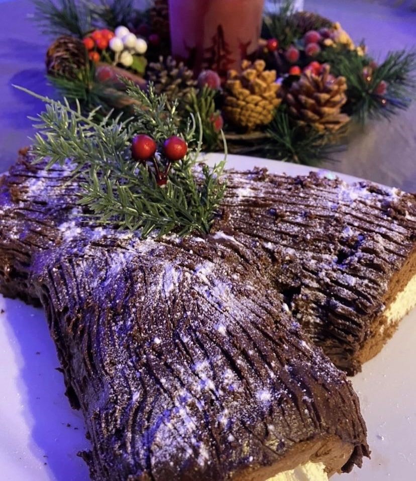 Christmas yule log