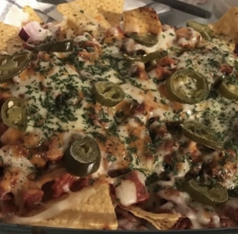 loaded chilli nachos