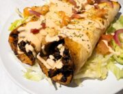 mushroom and bean taquitos