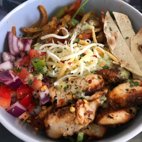 chicken fajita salad