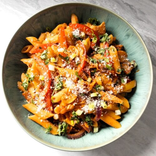 chicken fajita pasta