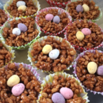 mini egg crispy cakes