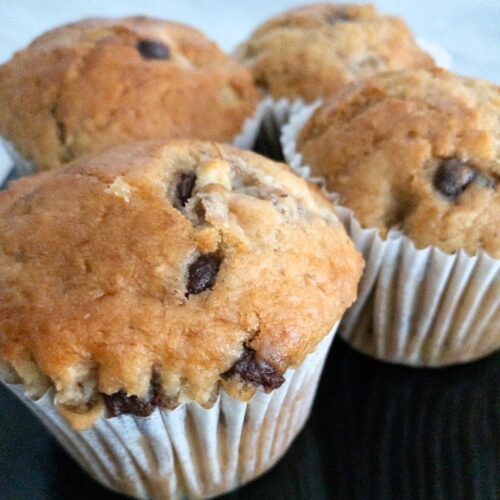 banana chocolate chip muffins